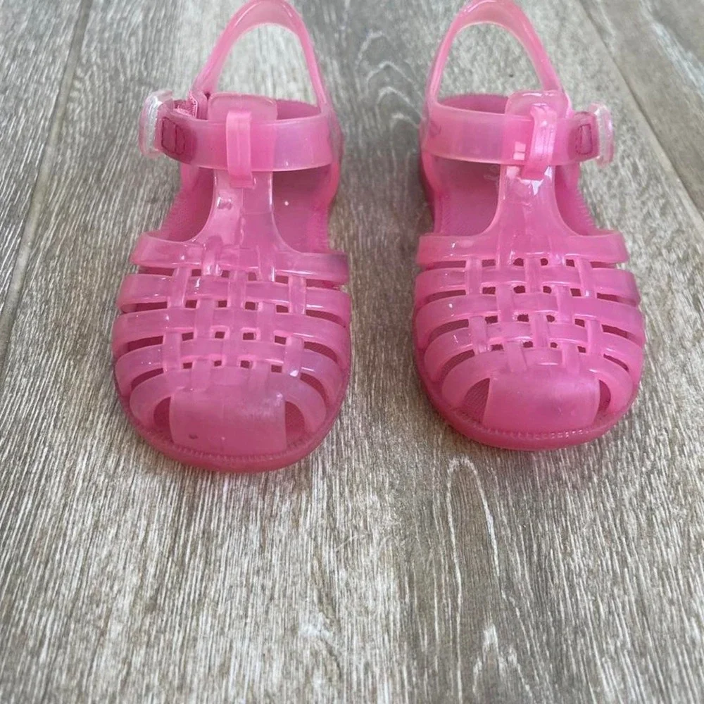 Cat & Jack Pink Jelly Fisherman Sandals Toddler Size 6
